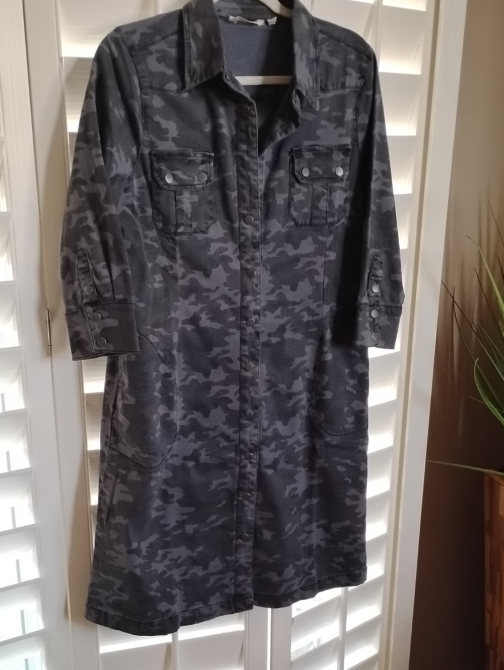 Soft Surroundings Denim Camo Dress